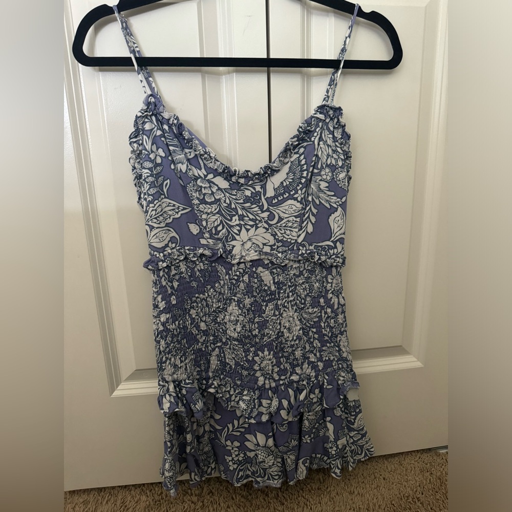 HELLO MOLLY women’s mini dress purple and white